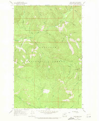 Pass Creek 1967 topographic map thumbnail