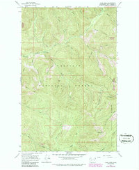Pass Creek 1967 topographic map thumbnail