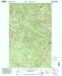 Pass Creek 1996 topographic map thumbnail