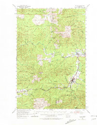 Pe Ell 1953 topographic map preview