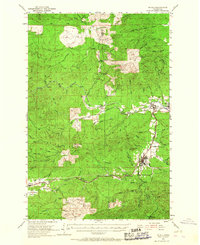Pe Ell 1953 topographic map preview