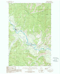 Peshastin 1989 topographic map preview