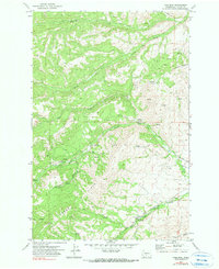 Pine Mtn. 1971 topographic map thumbnail
