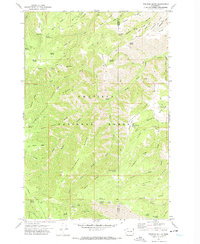 Pinkham Butte 1971 topographic map thumbnail