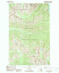 Pinnacle Mountain 1988 topographic map thumbnail