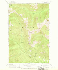 Poe Mountain 1965 topographic map thumbnail