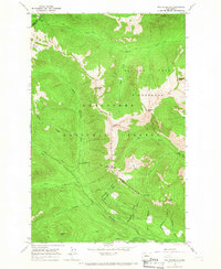 Poe Mountain 1965 topographic map thumbnail