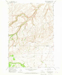 Poisel Butte SE 1965 topographic map thumbnail