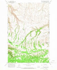 Poisel Butte SW 1965 topographic map thumbnail