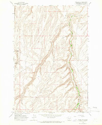Poisel Butte 1965 topographic map preview