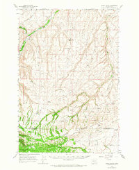 Poisel Butte 1965 topographic map thumbnail