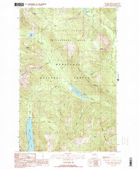 Polallie Ridge 1989 topographic map thumbnail
