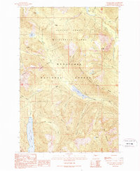 Polallie Ridge 1989 topographic map thumbnail