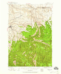 Pomeroy 1937 topographic map preview