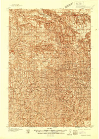 Pomeroy 1937 topographic map preview