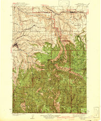 Pomeroy 1942 topographic map preview
