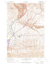 Pomona 1953 topographic map preview