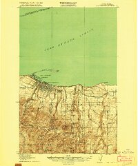 Port Angeles 1918 topographic map thumbnail