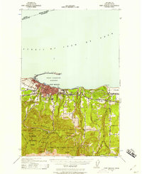 Port Angeles 1941 topographic map thumbnail
