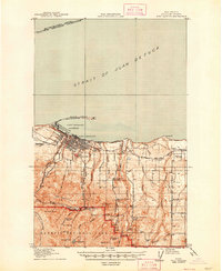 Port Angeles 1918 topographic map thumbnail