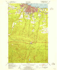 Port Angeles 1950 topographic map thumbnail