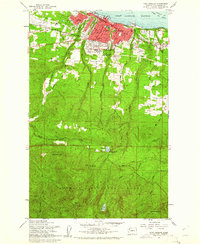 Port Angeles 1961 topographic map thumbnail