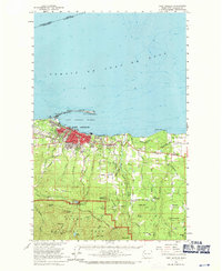 Port Angeles 1961 topographic map thumbnail