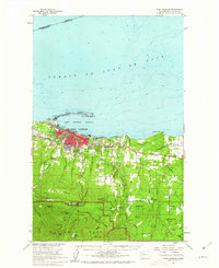 Port Angeles 1961 topographic map thumbnail