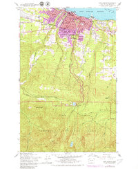 Port Angeles 1961 topographic map thumbnail