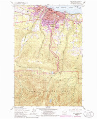 Port Angeles 1961 topographic map thumbnail