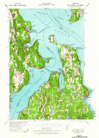 Port Gamble 1937 topographic map thumbnail