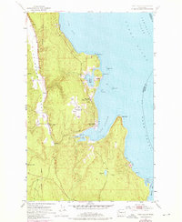 Port Ludlow 1953 topographic map thumbnail