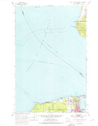 Port Townsend North 1953 topographic map thumbnail