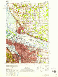 Portland 1940 topographic map thumbnail