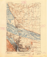 Portland 1905 topographic map thumbnail