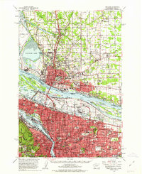 Portland 1961 topographic map thumbnail