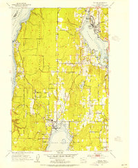 Poulsbo 1953 topographic map thumbnail