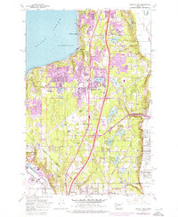 Poverty Bay 1961 topographic map thumbnail
