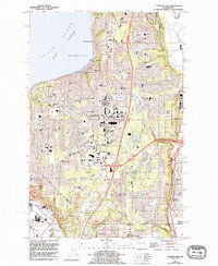 Poverty Bay 1961 topographic map thumbnail