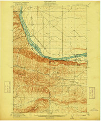 Priest Rapids 1917 topographic map thumbnail