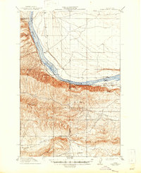 Priest Rapids 1917 topographic map thumbnail