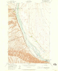 Priest Rapids 1948 topographic map preview