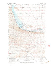 Priest Rapids 1965 topographic map thumbnail