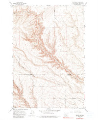 Prosser SW 1955 topographic map thumbnail