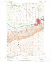 Prosser 1965 topographic map thumbnail