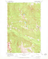 Pugh Mountain 1966 topographic map thumbnail