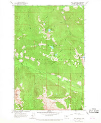 Pugh Mountain 1966 topographic map thumbnail