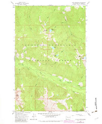 Pugh Mountain 1966 topographic map thumbnail