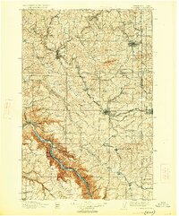 Pullman 1910 topographic map thumbnail