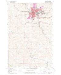 Pullman 1964 topographic map thumbnail